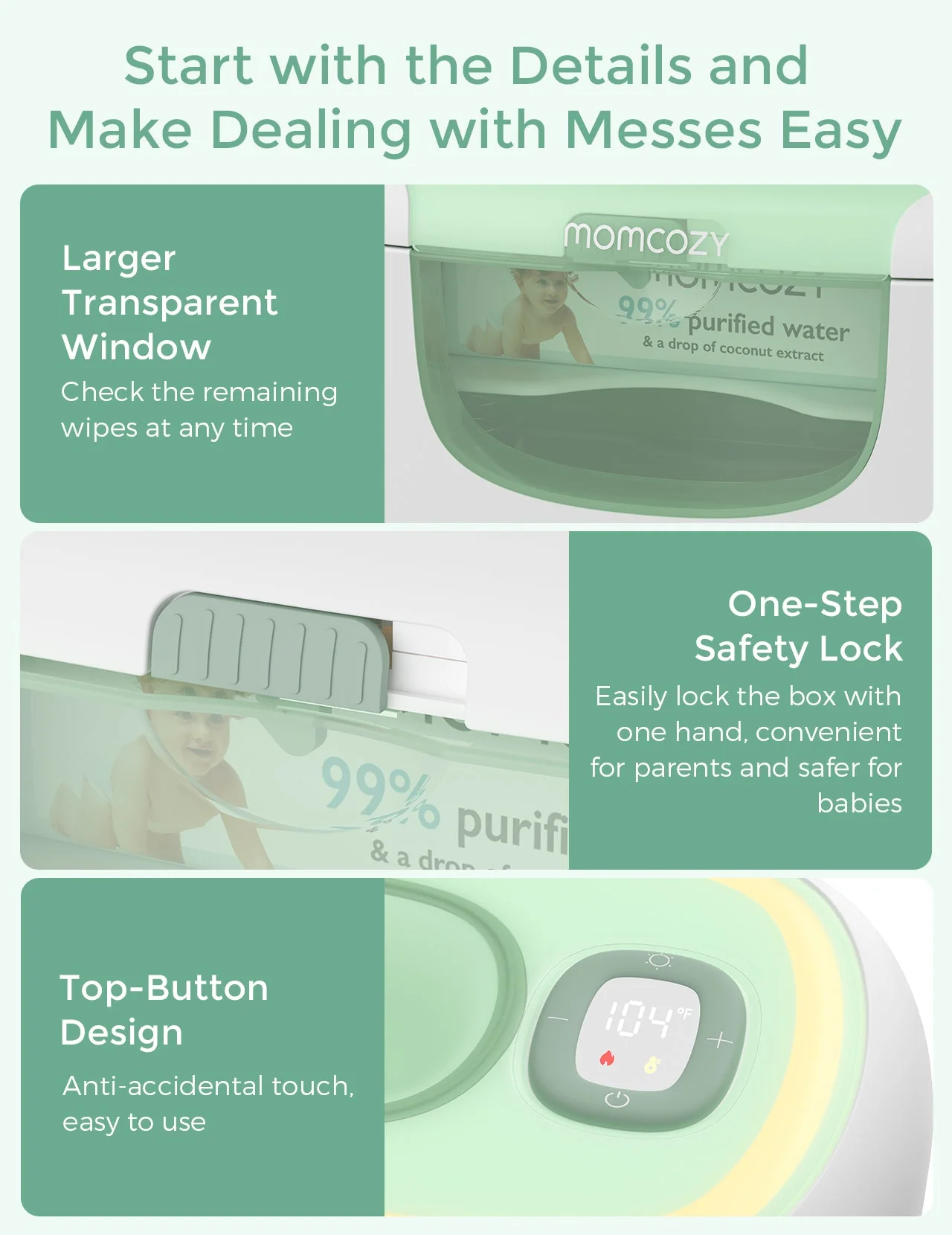 Baby-Care Bundle:All-in-1 Core Baby Kit & Electric Baby Nail File & Baby Wipe Warmer - Image 5