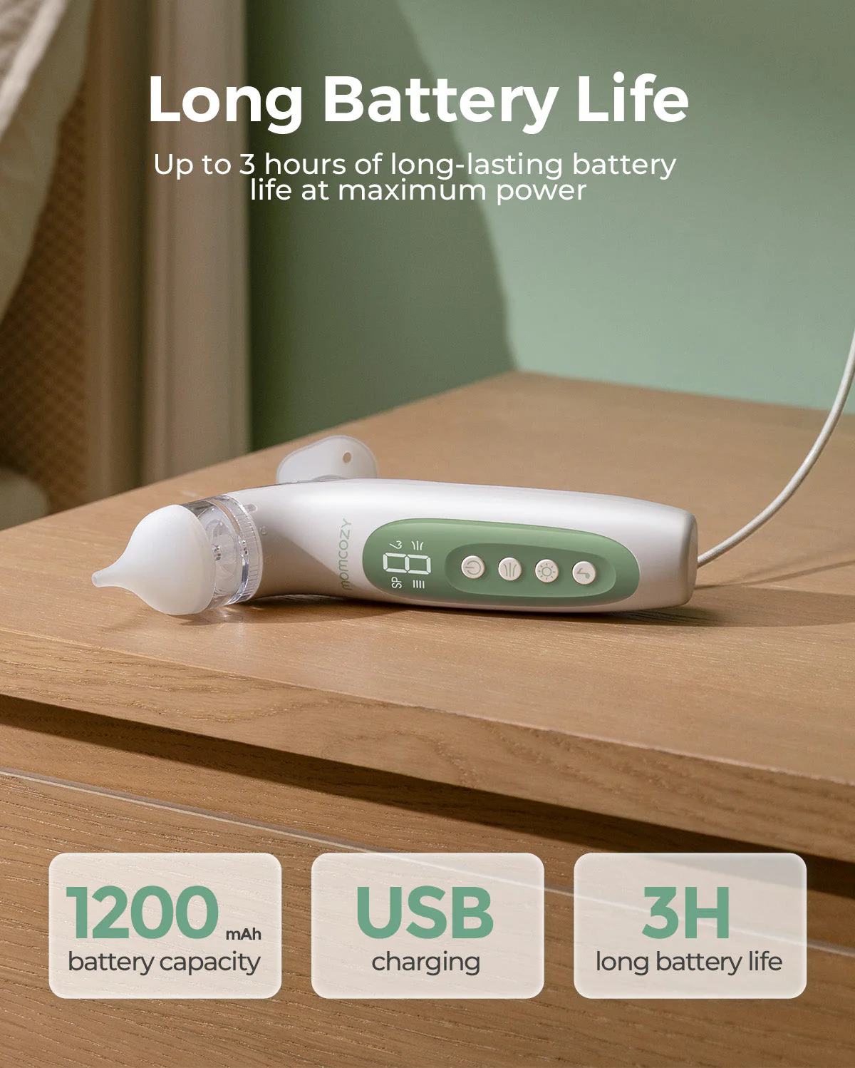 Baby-Care Bundle:Electric Nasal Aspirator & Electric Baby Nail File & Baby Wipe Warmer - Image 8