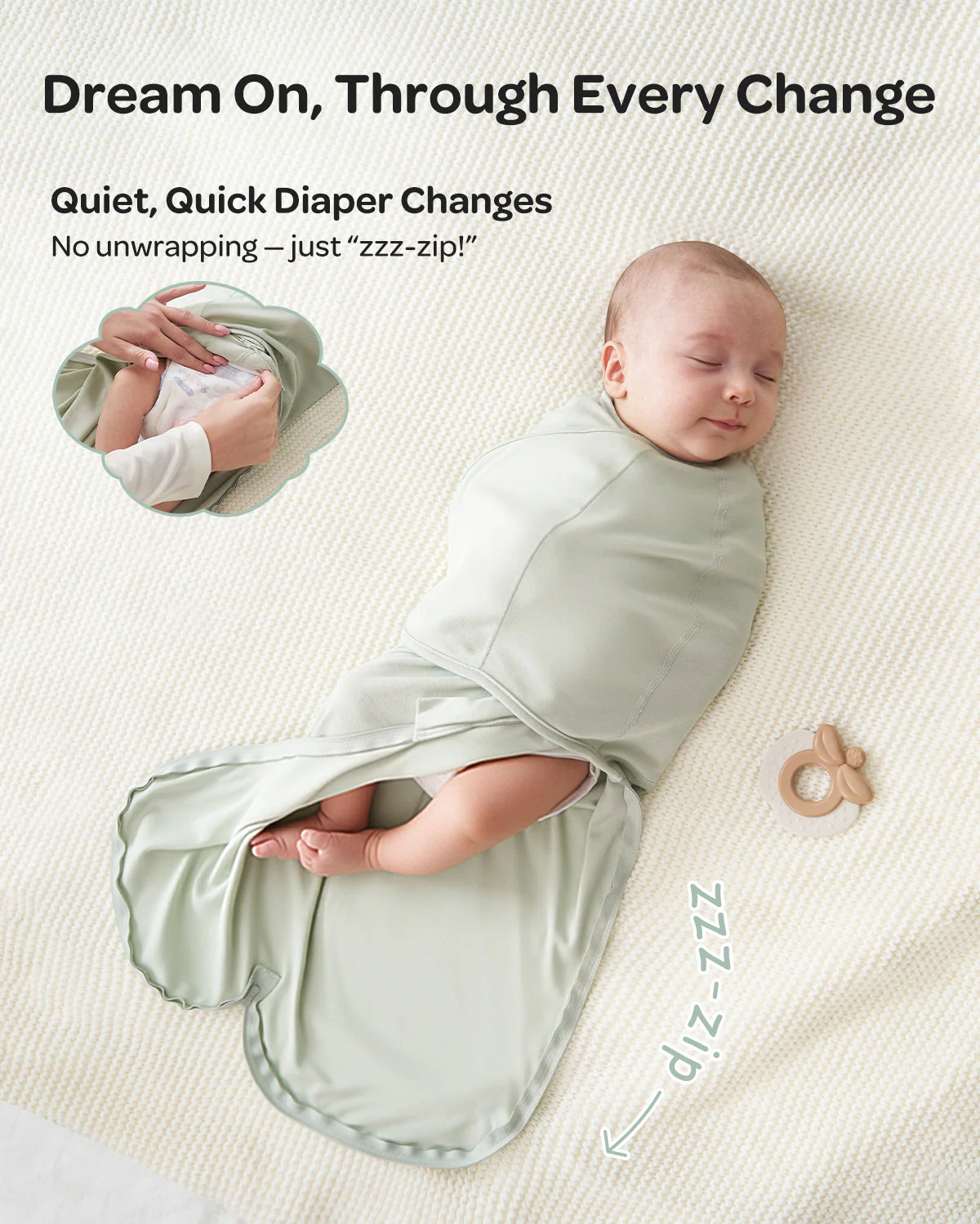 Baby-Care Bundle: Smart & Portable Sound Machine & Easy Swaddle Wrap - Image 45
