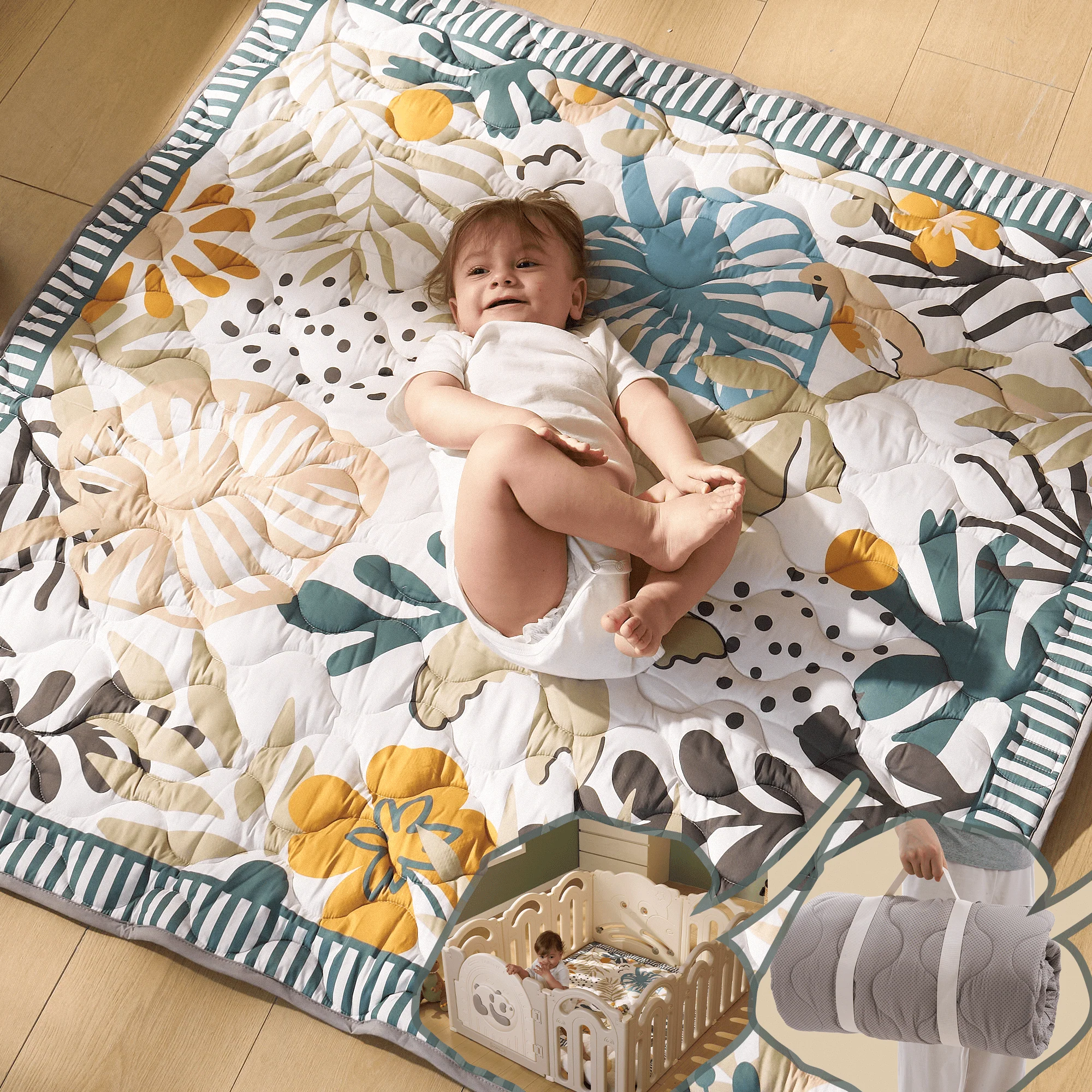 Baby Portable Playmat - Green Forest - Image 15