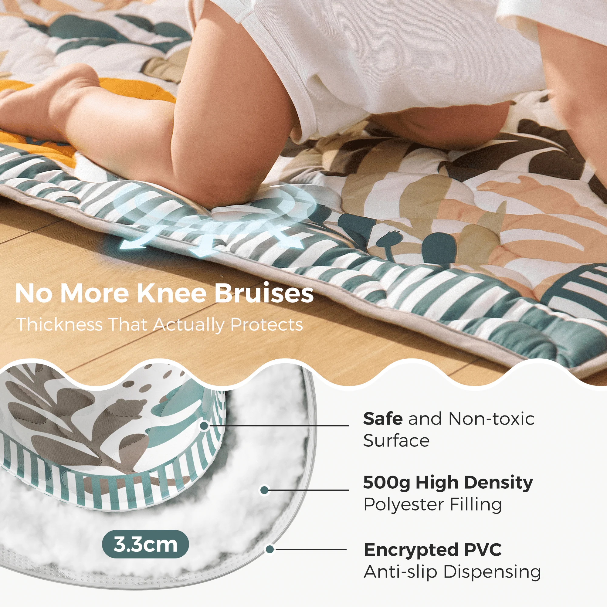 Baby Portable Playmat - Green Forest - Image 3