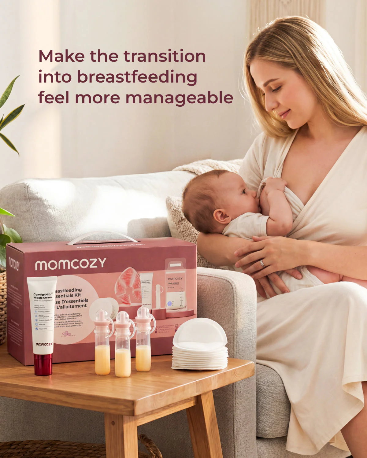 Momcozy Breastfeeding Essentials & Postpartum Kit (73 Pieces) - Image 5