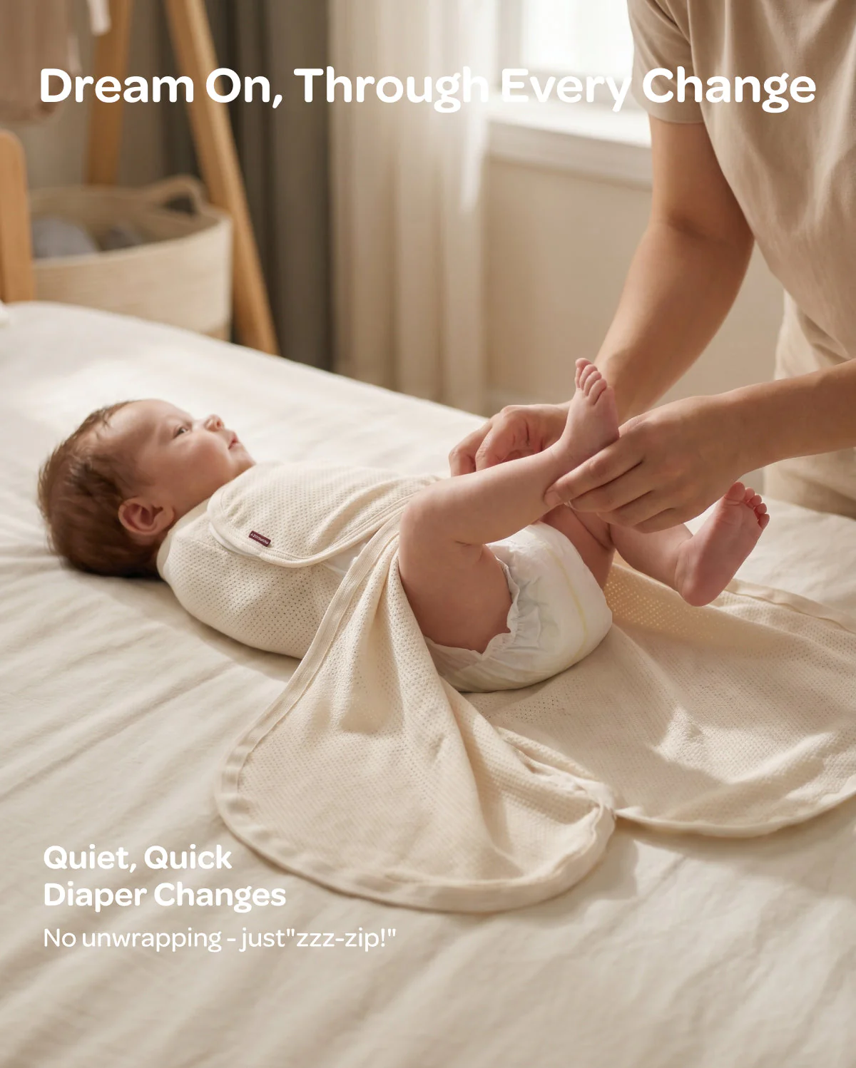 Momcozy Breathable Airflow Swaddle for 0-3M - Image 15