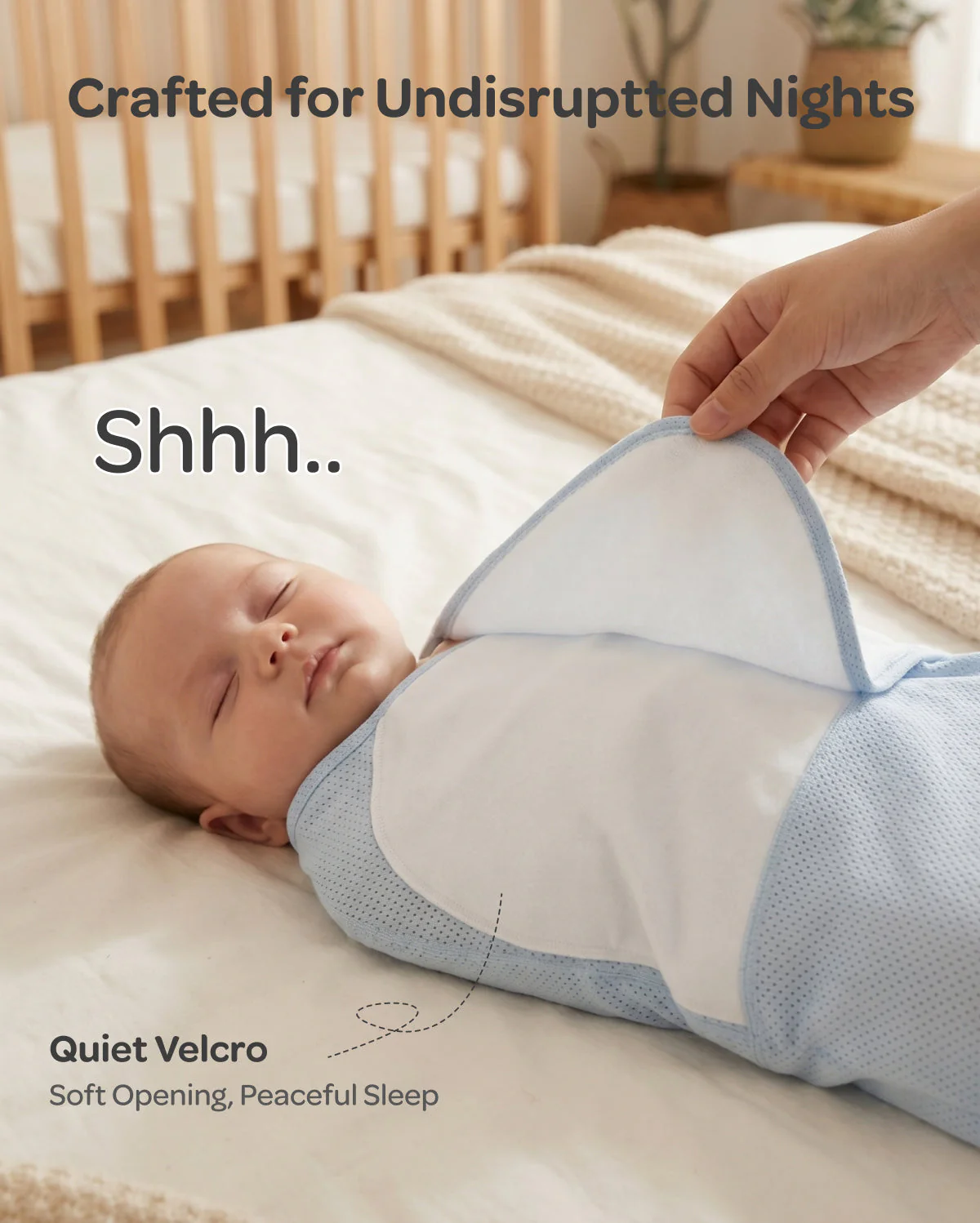 Momcozy Breathable Airflow Swaddle for 0-3M - Image 5