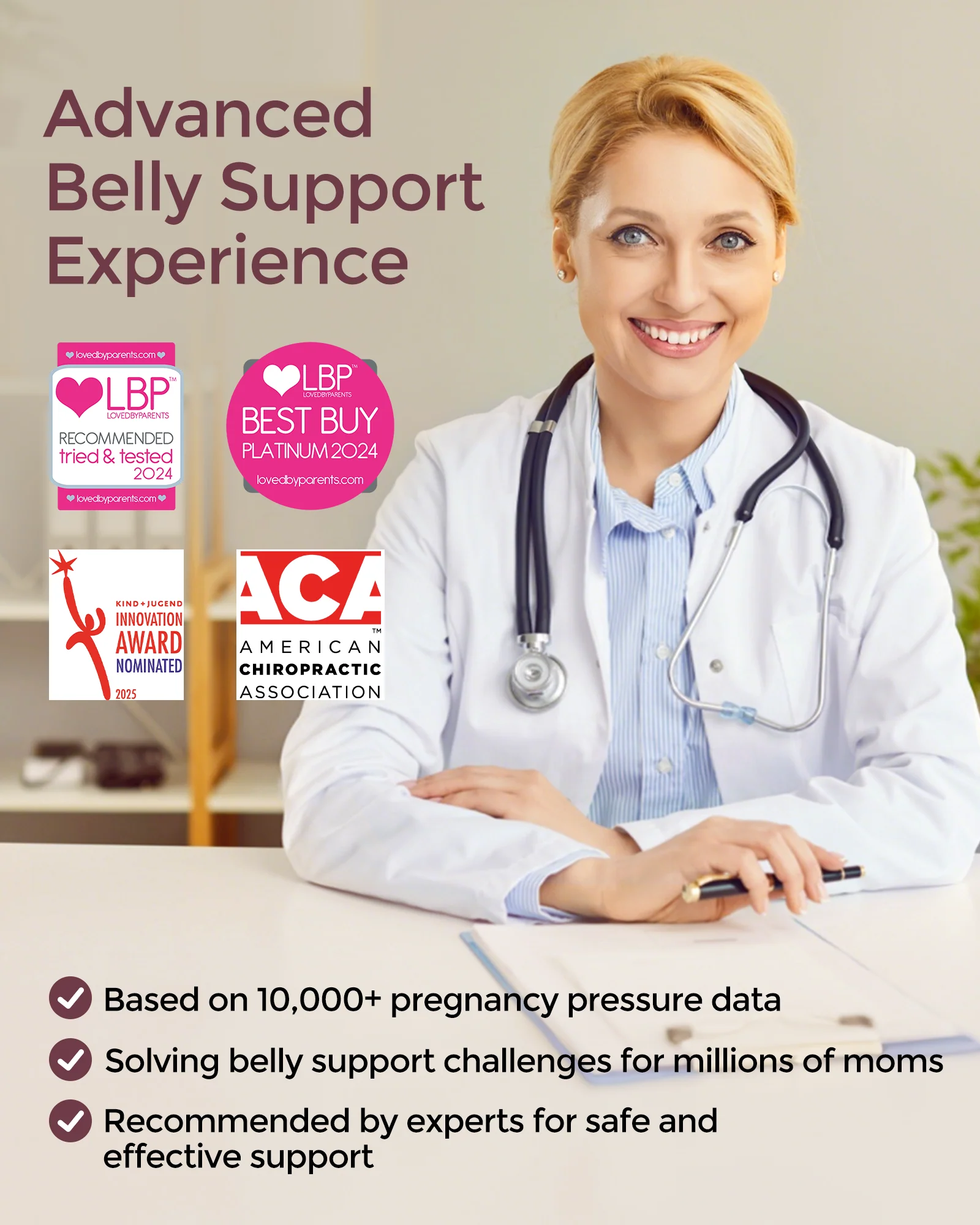 BumpEase Ergonest Maternity Belly Band - Black Color - Image 20