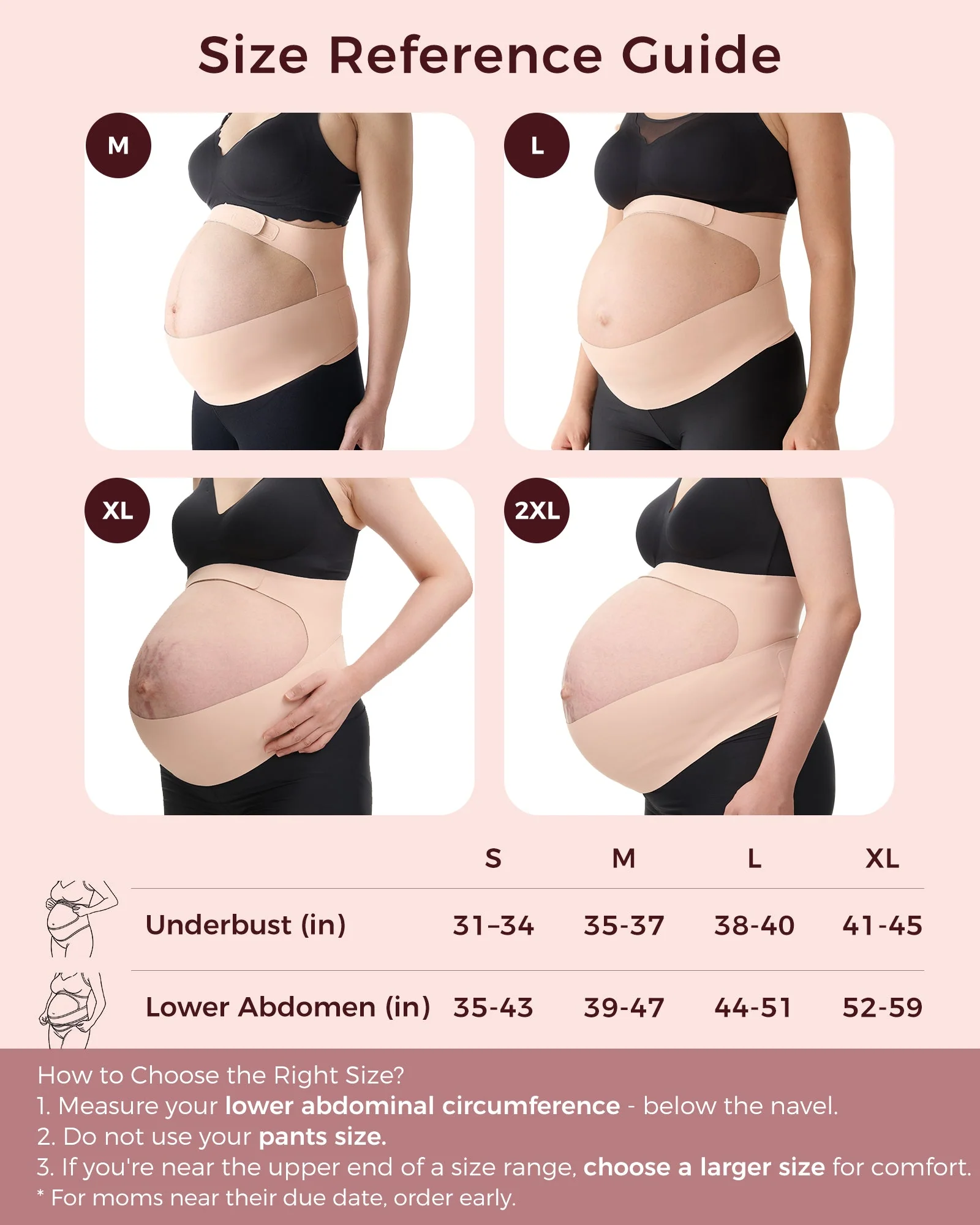 BumpEase Ergonest Maternity Belly Band - Black Color - Image 21