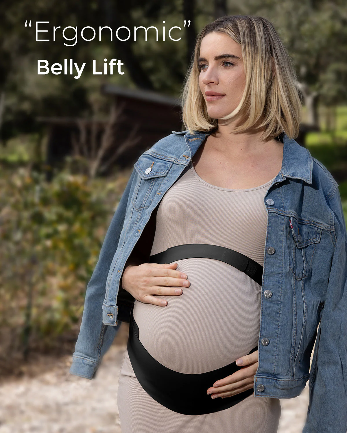 BumpEase Ergonest Maternity Belly Band - Black Color - Image 7