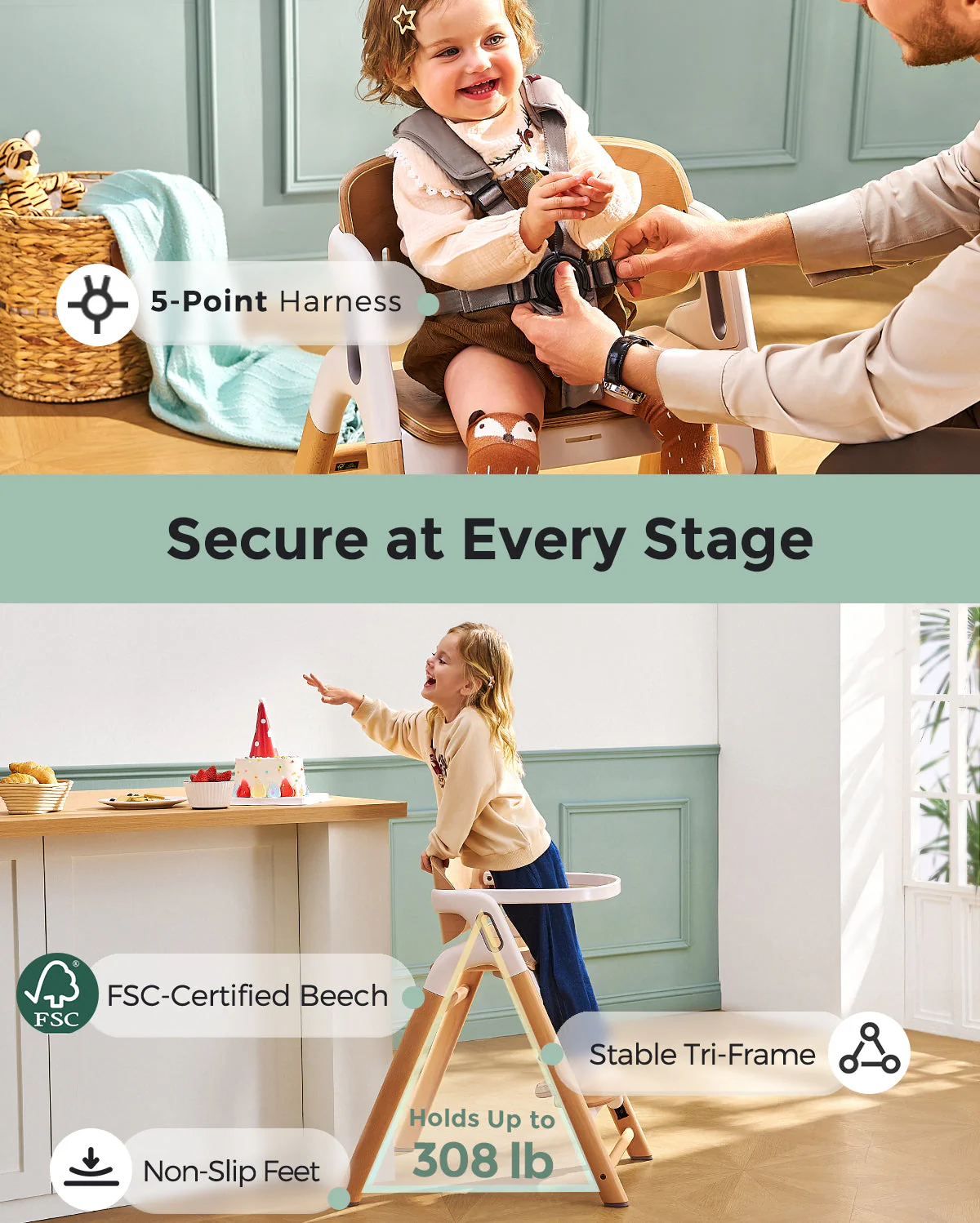 Clean & Feeding Bundle: Bottle Washer and High Chair and Washing Block - Image 22