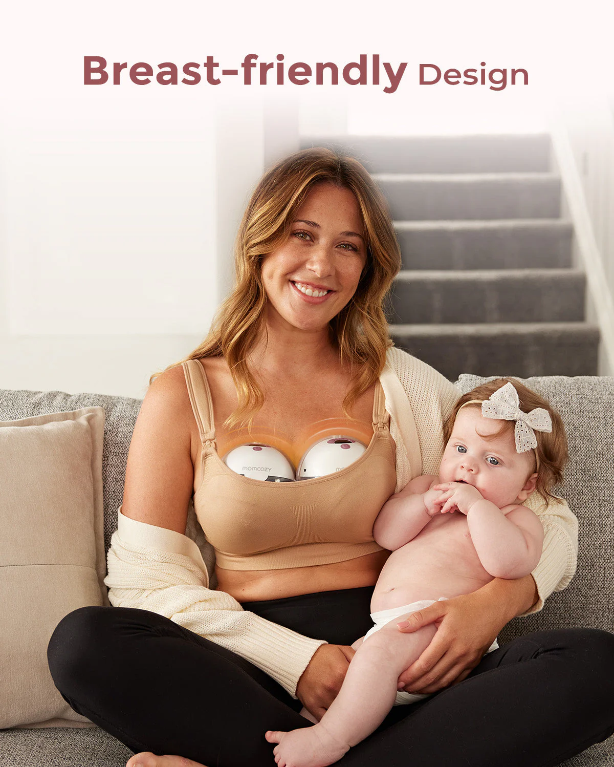 Feeding Bundle: M5 Smart Wearable Breast Pump and  120 Breastmilk Storage Bags and Nursing Bra YN21 - Image 13