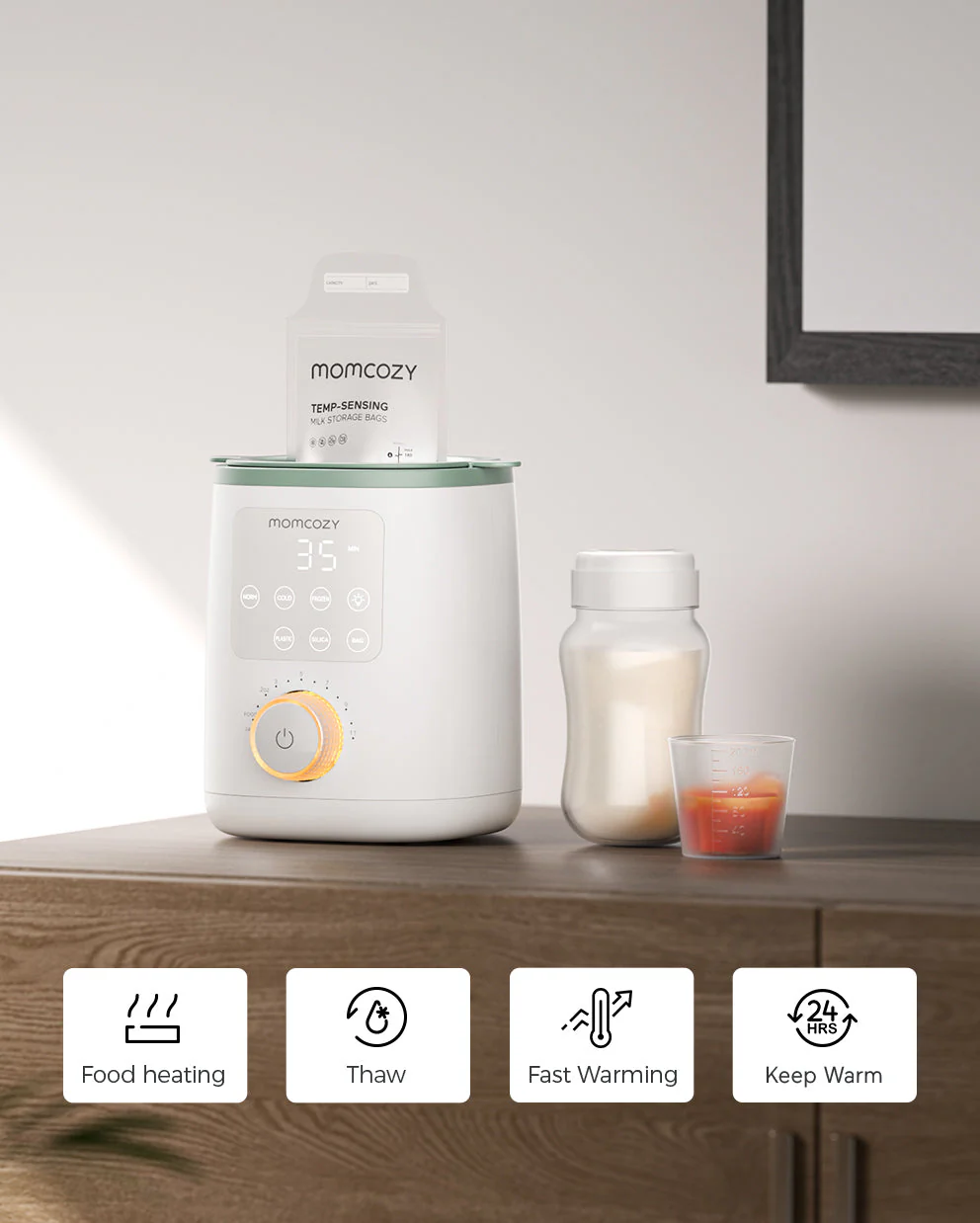 Feeding & Clean Bundle – Nutri Bottle Warmer and Bottle Brush Set - Image 3