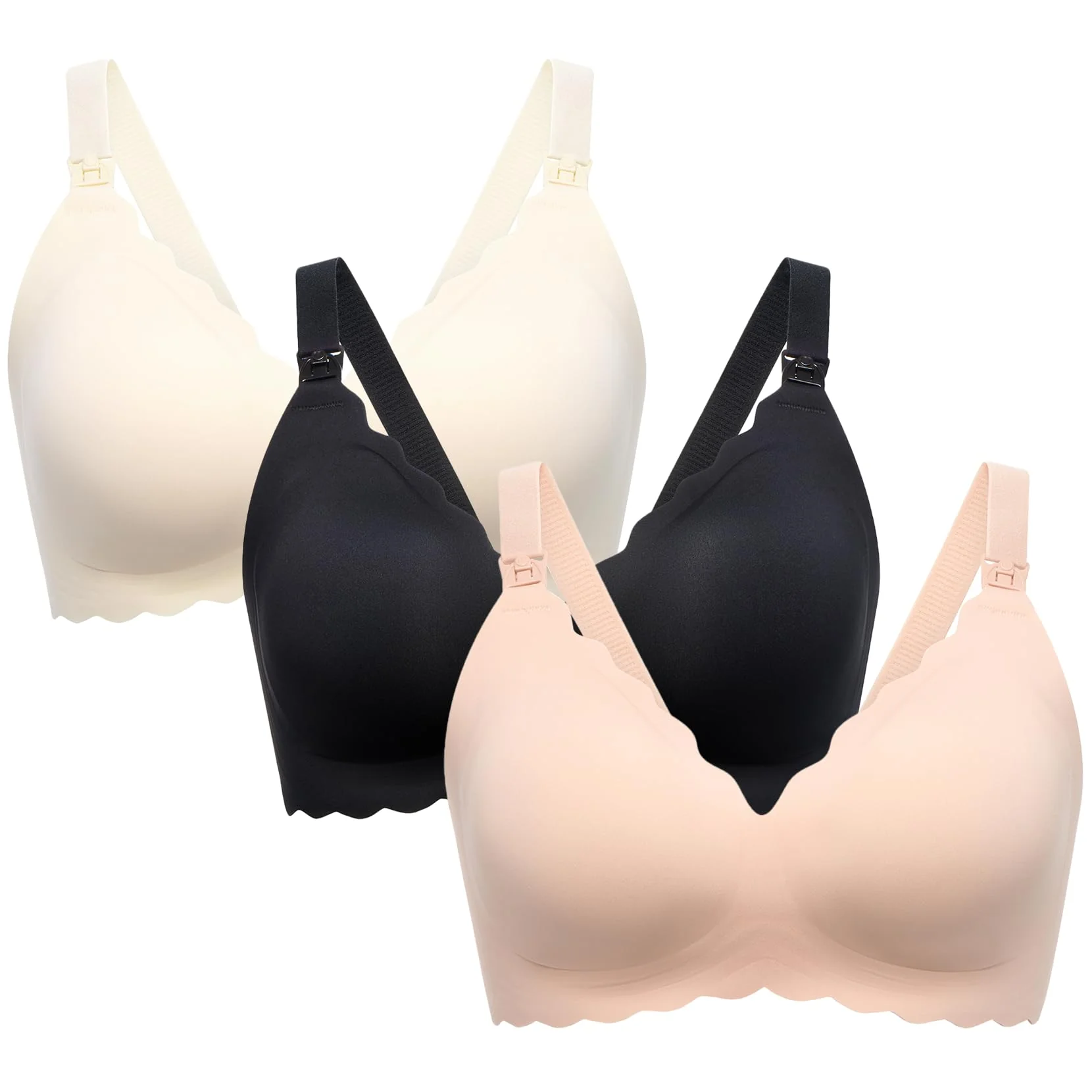 Jelly Strip - Seamless Floral Push up Nursing Bra (2 Pack) - Image 34