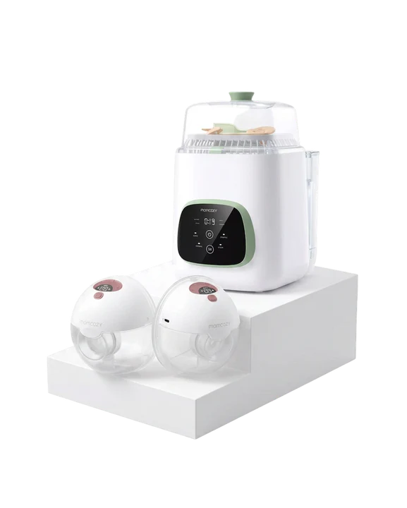 M5 Smart Wearable Breast Pump &  KleanPal Pro Baby Bottle Washer and Sterilizer Bundle