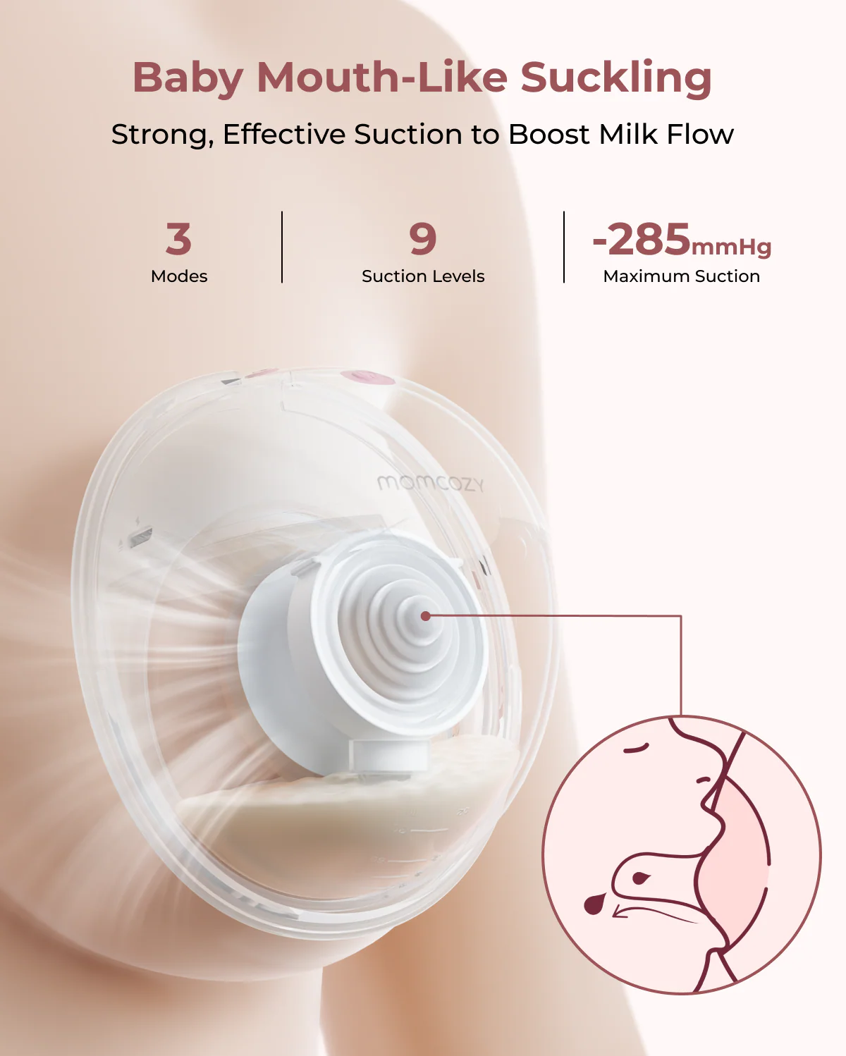 M5 Smart Wearable Breast Pump – Quilly Grey | UK - Image 5