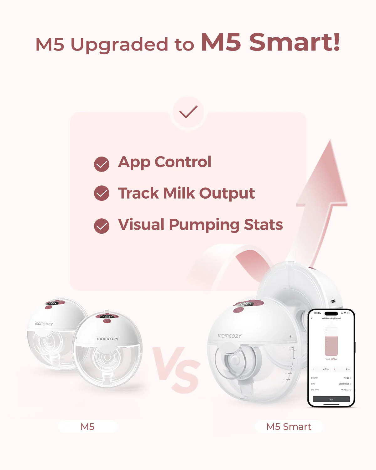 M5 Smart Wearable Breast Pump – Quilly Grey | UK - Image 7