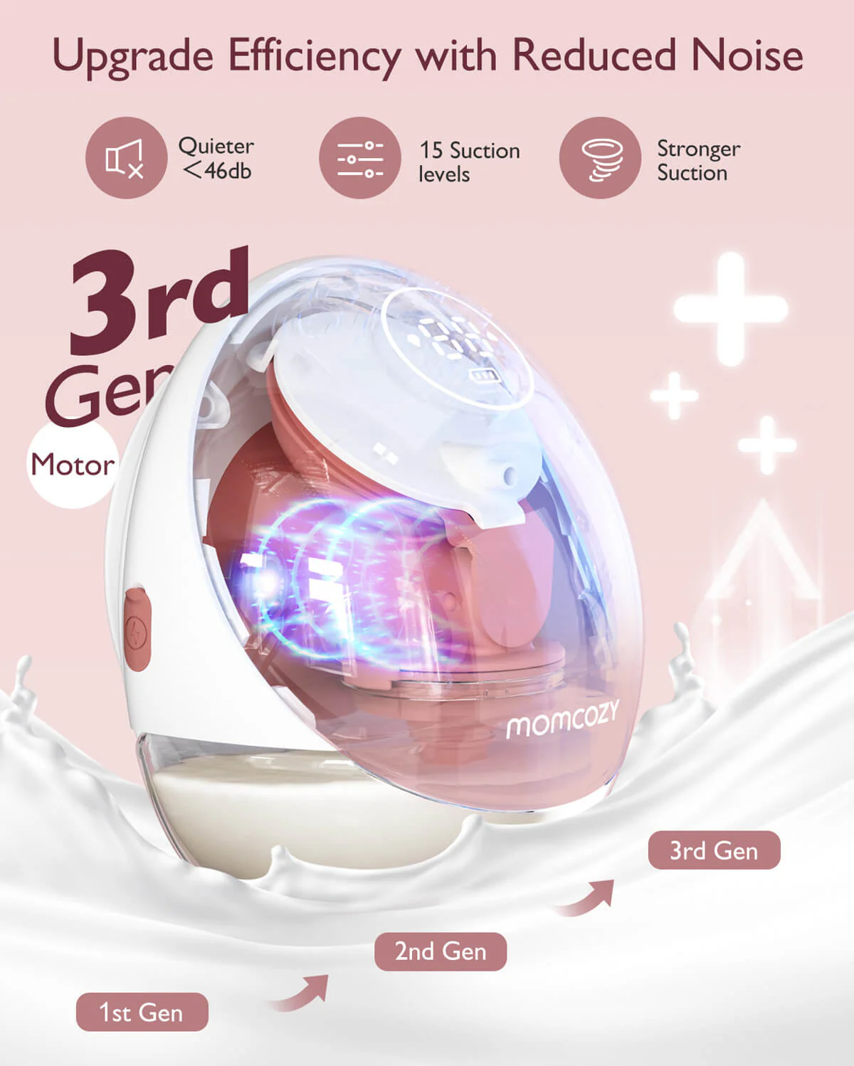 Pump & Clean Bundle: M9 Hands-free Breast Pump and KleanPal Pro Baby Bottle Washer and Sterilizer - Image 3