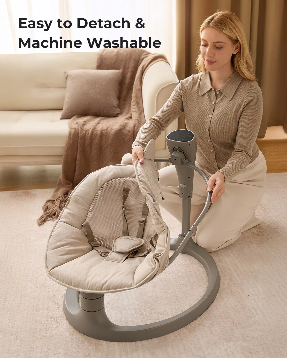 Momcozy 2-in-1 Electric Baby Swing - Image 7