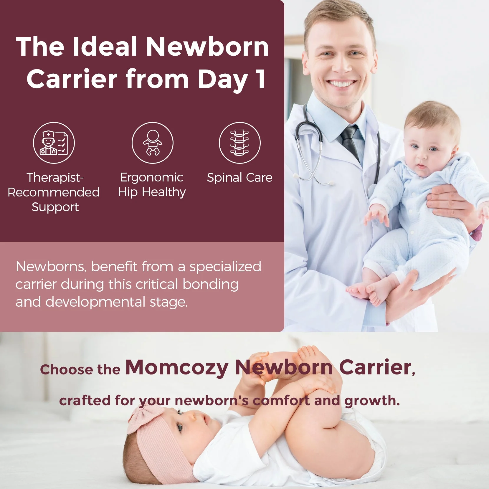 Momcozy Baby Carrier with Sunshield - Image 3