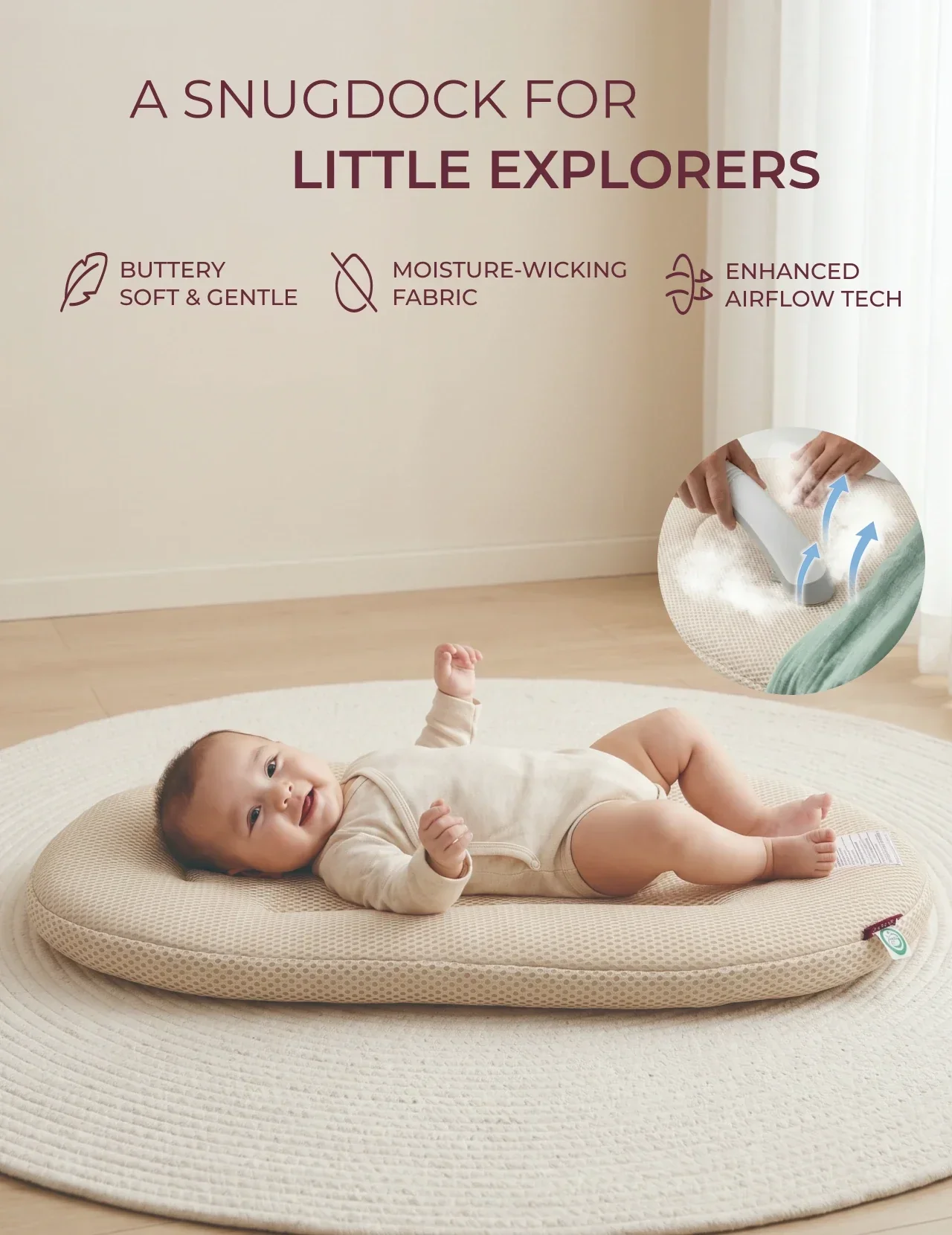 Momcozy Baby Loungers for 0-6M - Image 16