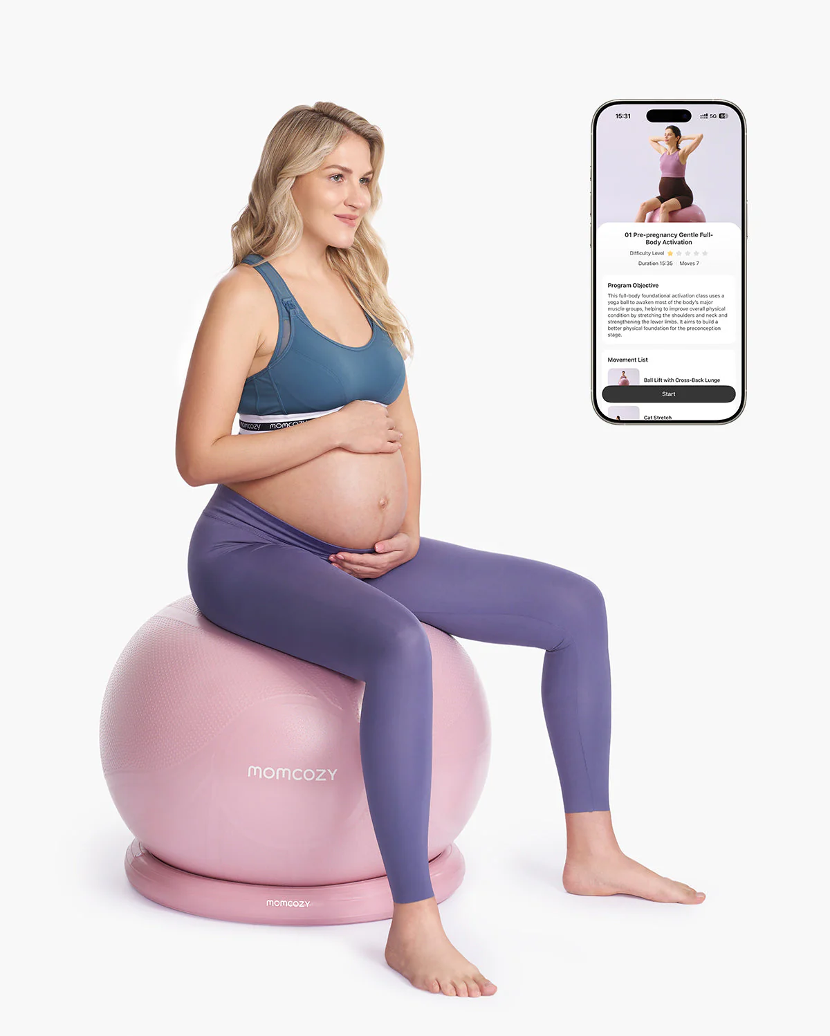 Momcozy BirthEase Pregnancy Ball Set