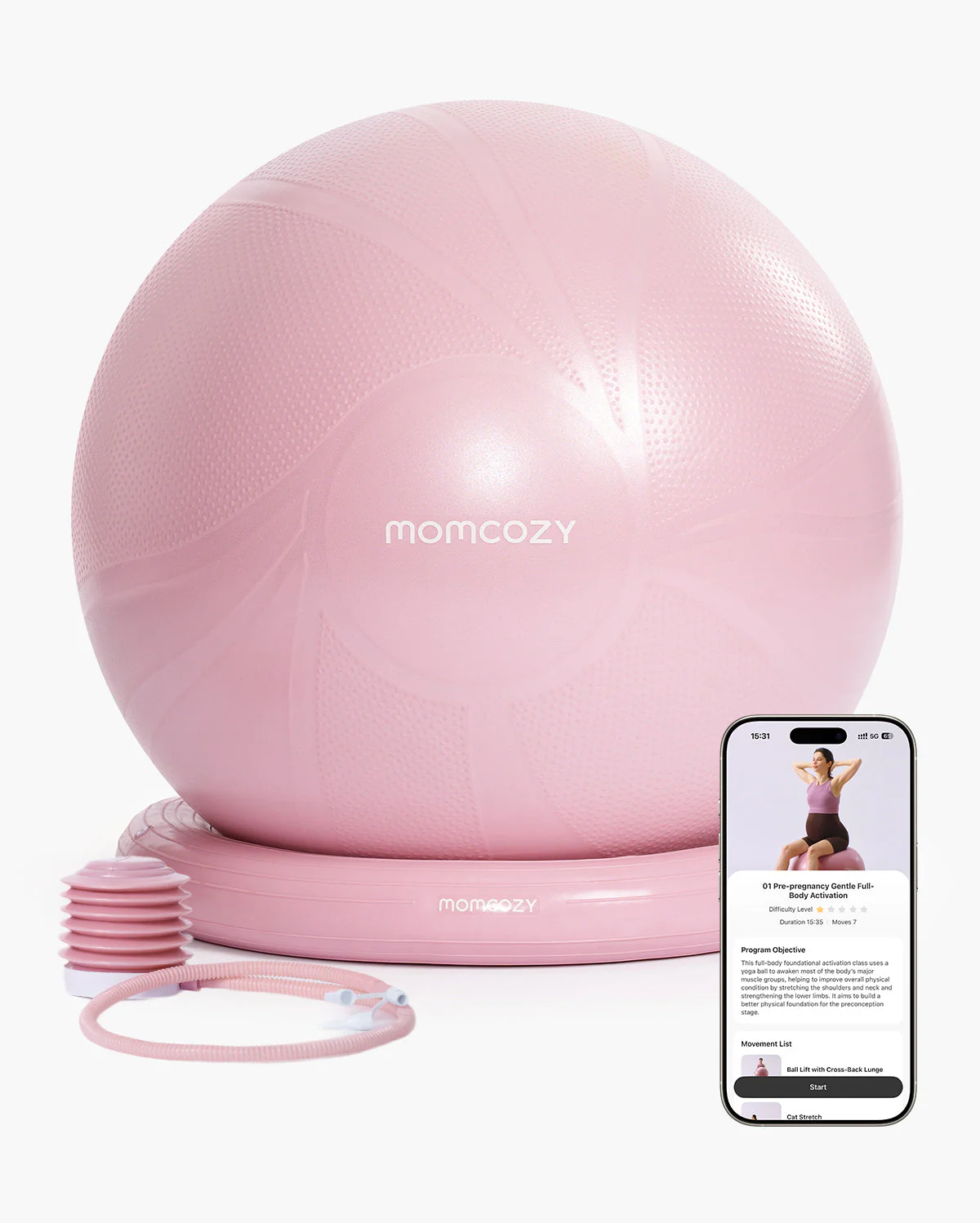 Momcozy BirthEase Pregnancy Ball Set - Image 10