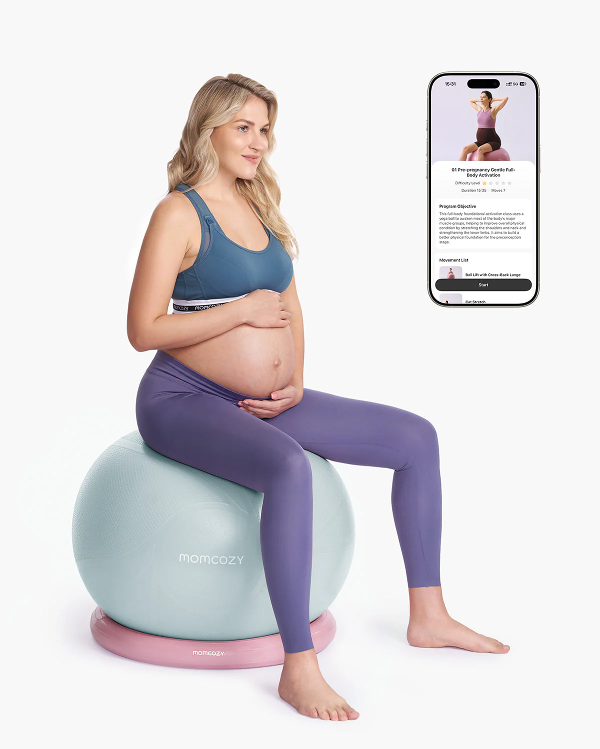 Momcozy BirthEase Pregnancy Ball Set - Image 13