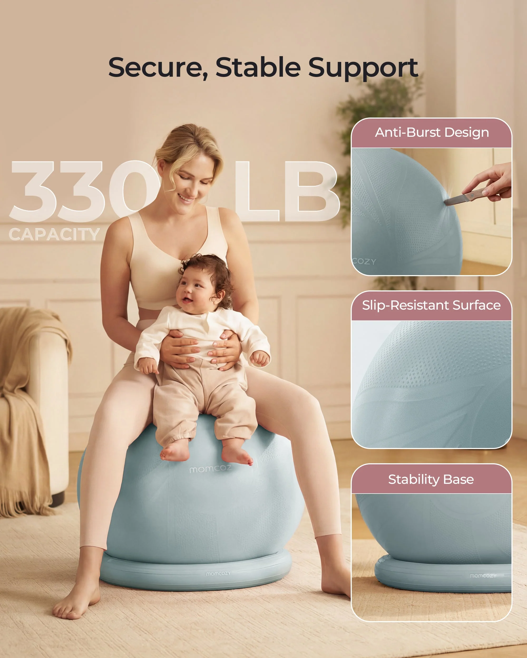 Momcozy BirthEase Pregnancy Ball Set - Image 18