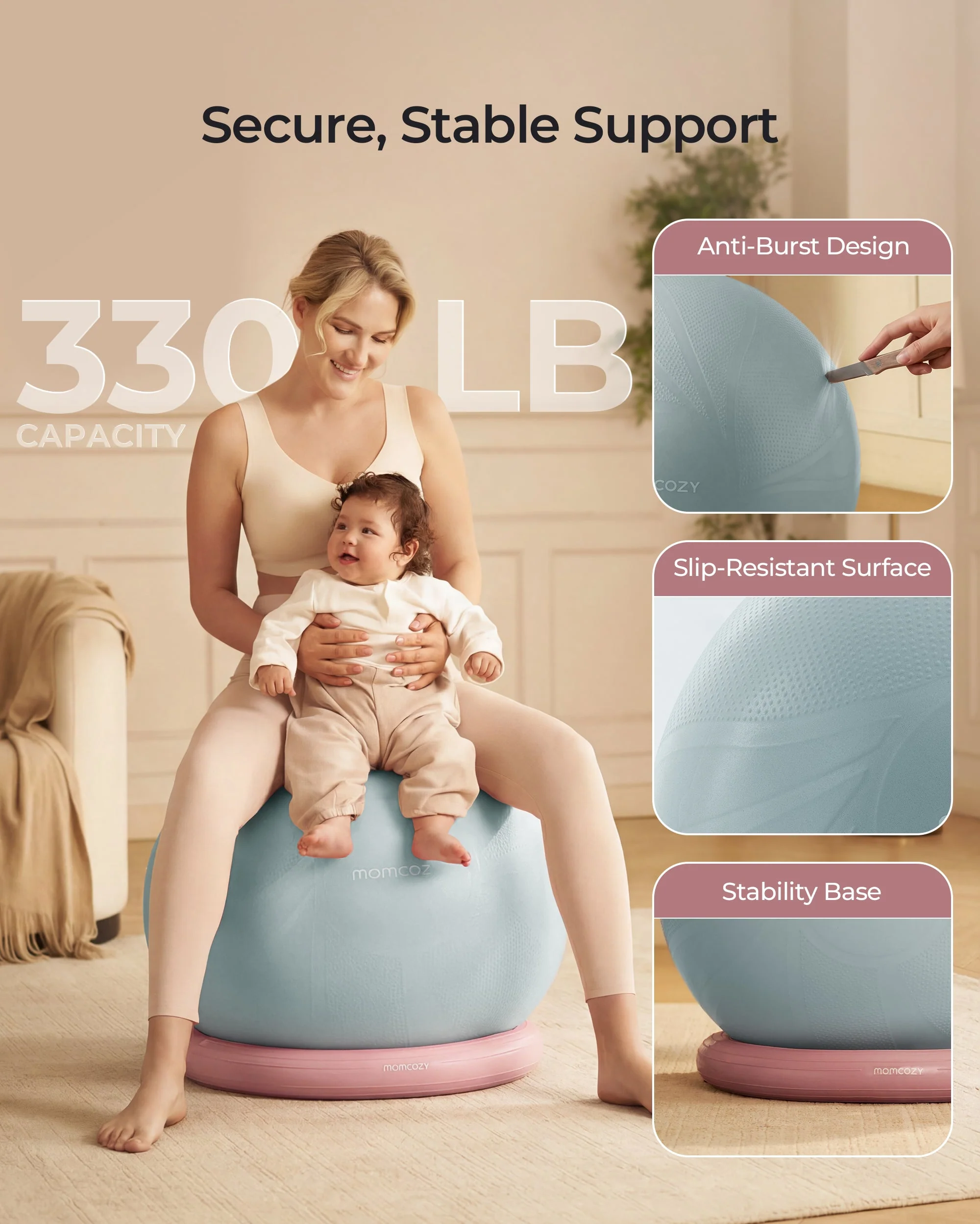 Momcozy BirthEase Pregnancy Ball Set - Image 19