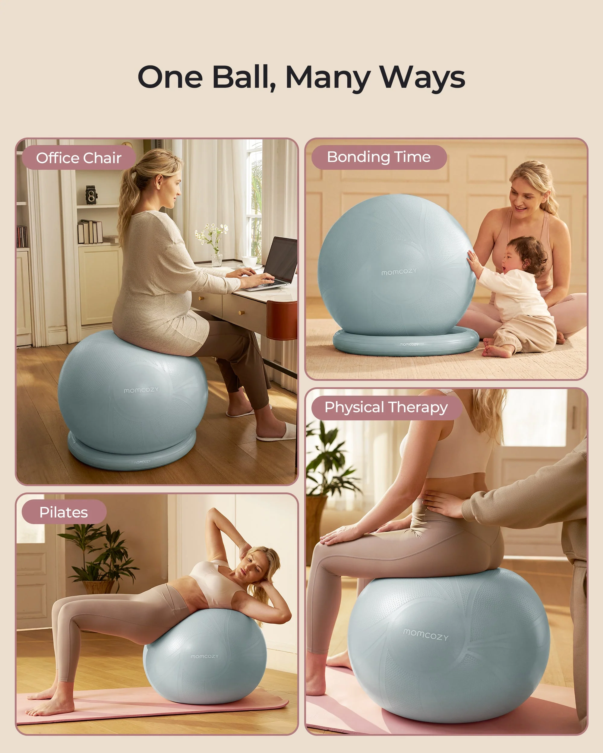 Momcozy BirthEase Pregnancy Ball Set - Image 20