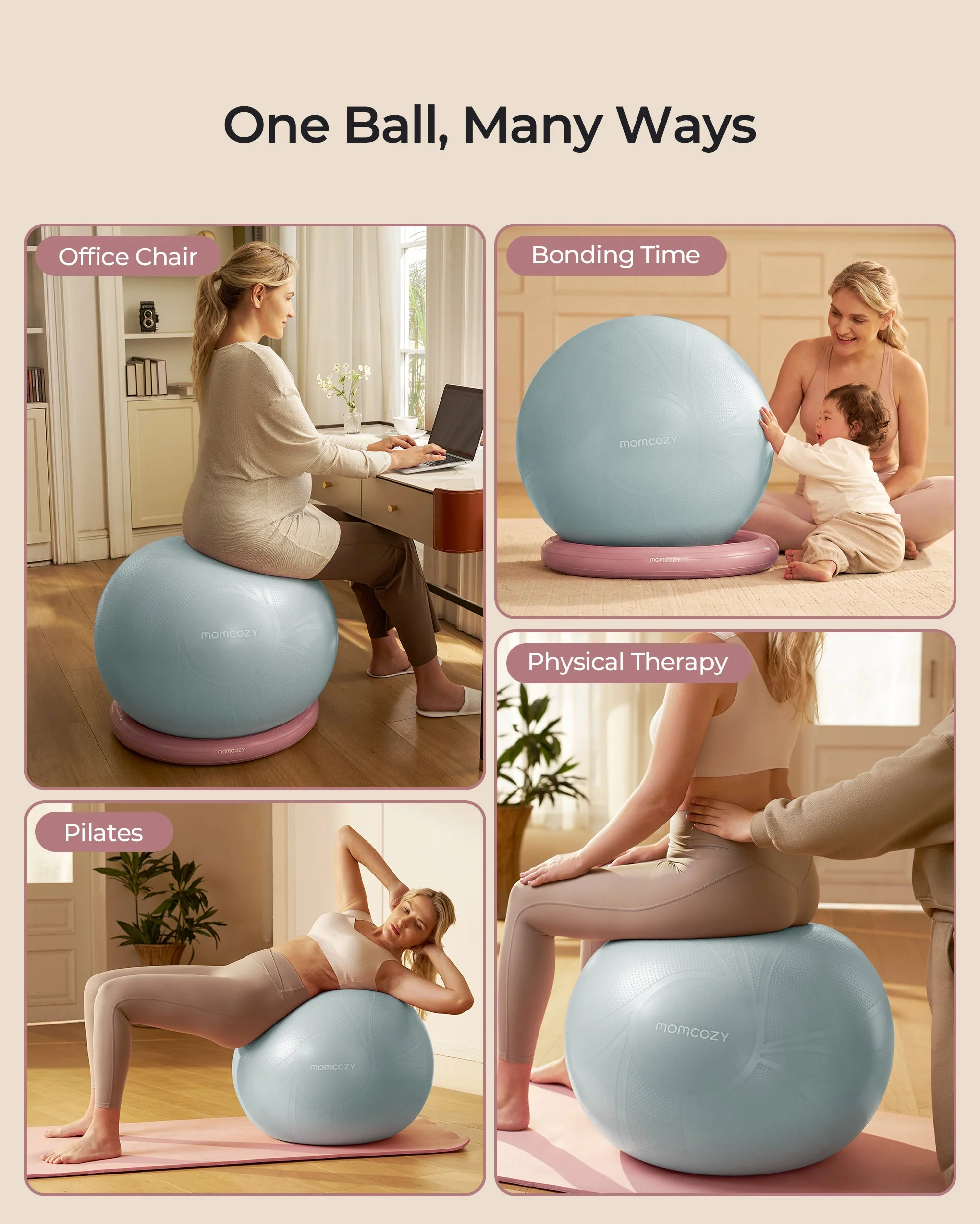 Momcozy BirthEase Pregnancy Ball Set - Image 21