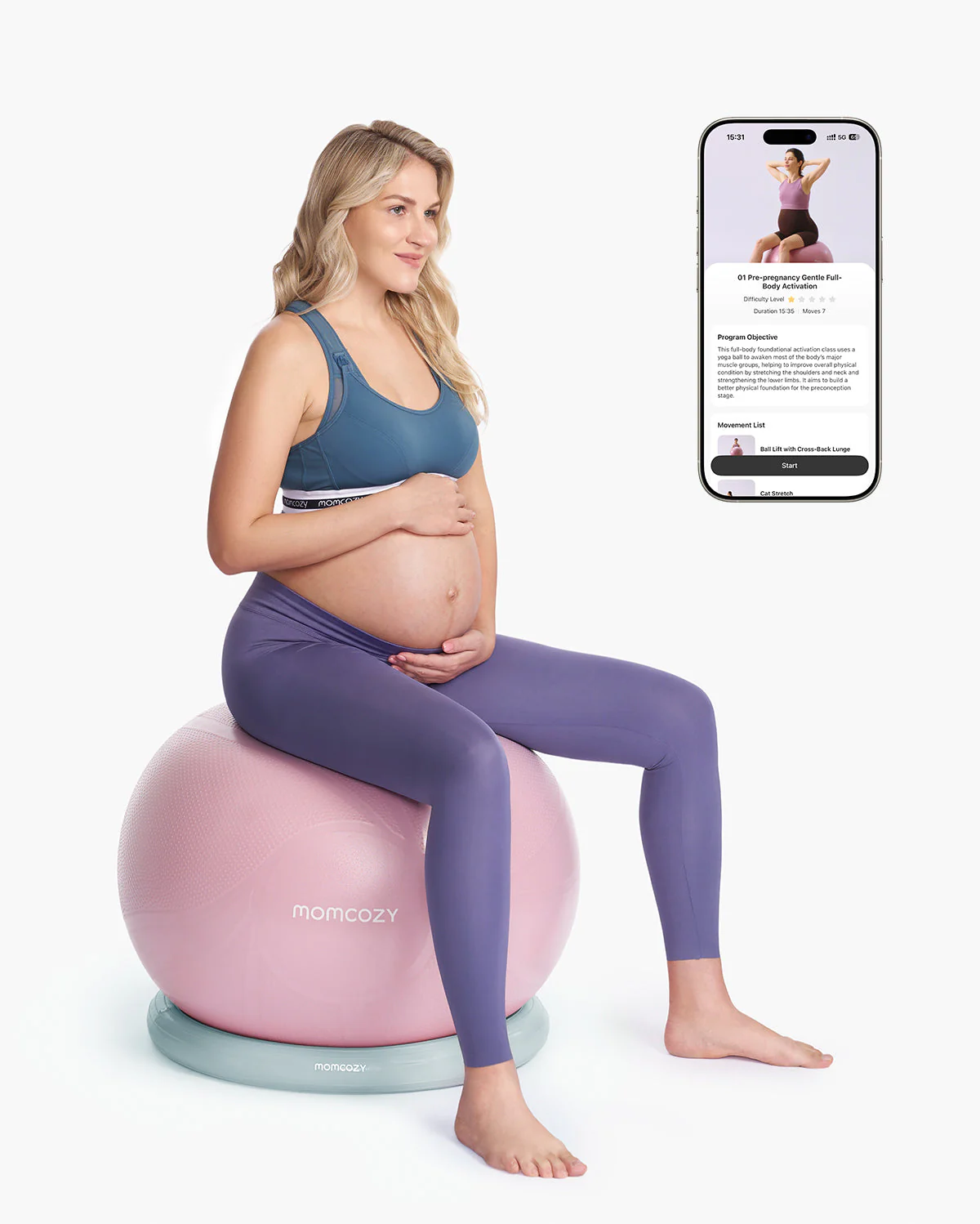 Momcozy BirthEase Pregnancy Ball Set - Image 25