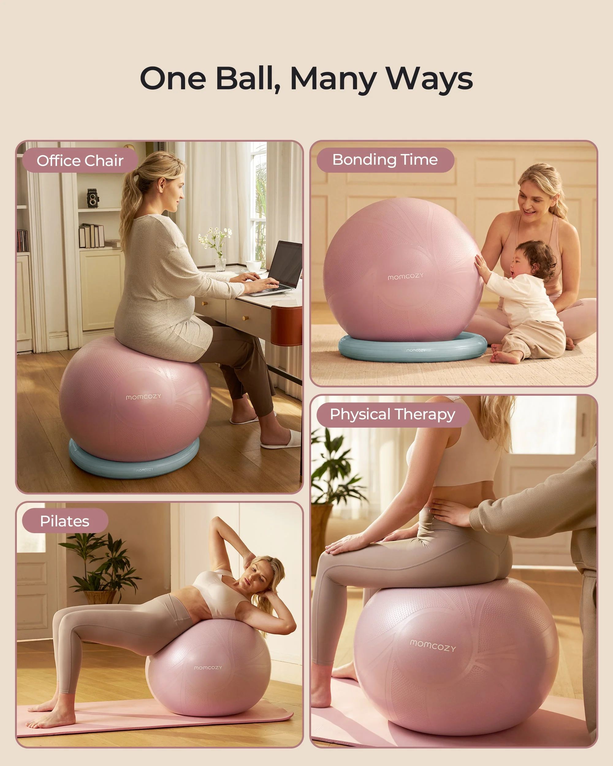 Momcozy BirthEase Pregnancy Ball Set - Image 32