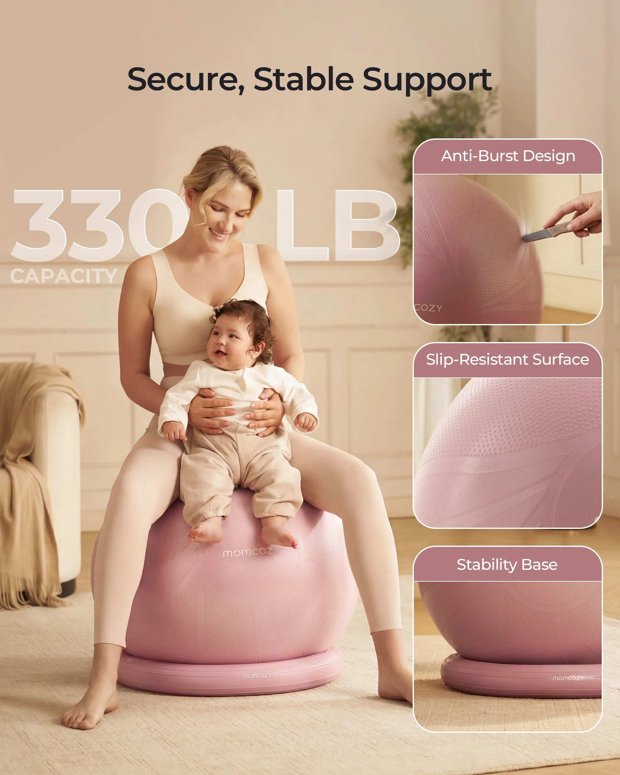Momcozy BirthEase Pregnancy Ball Set - Image 35