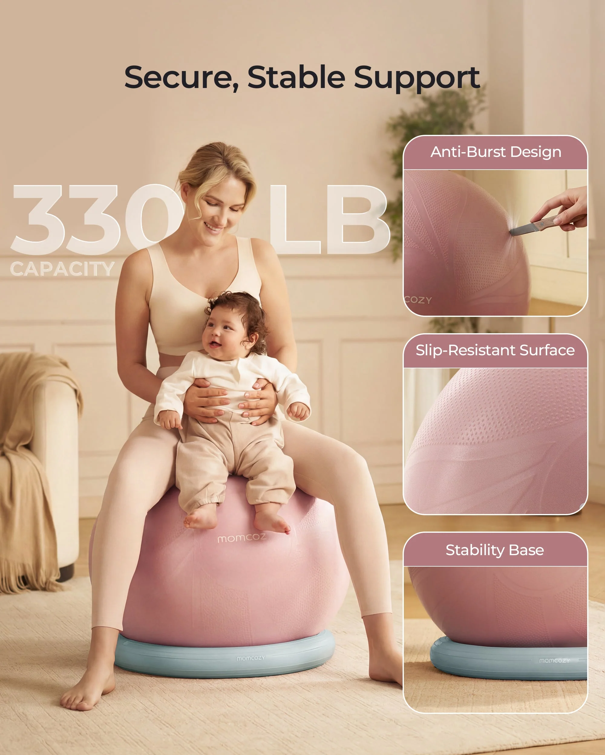 Momcozy BirthEase Pregnancy Ball Set - Image 38