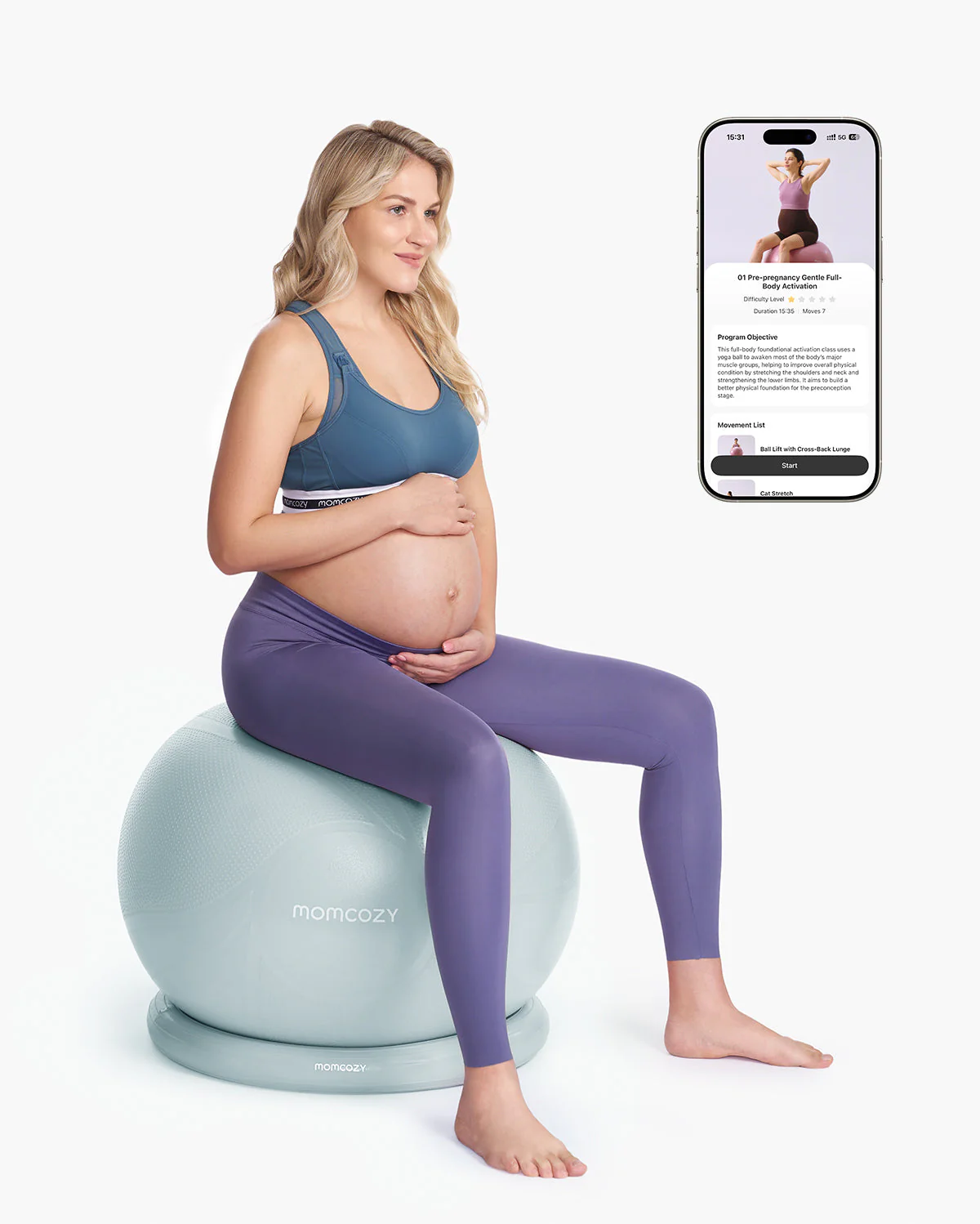 Momcozy BirthEase Pregnancy Ball Set - Image 5