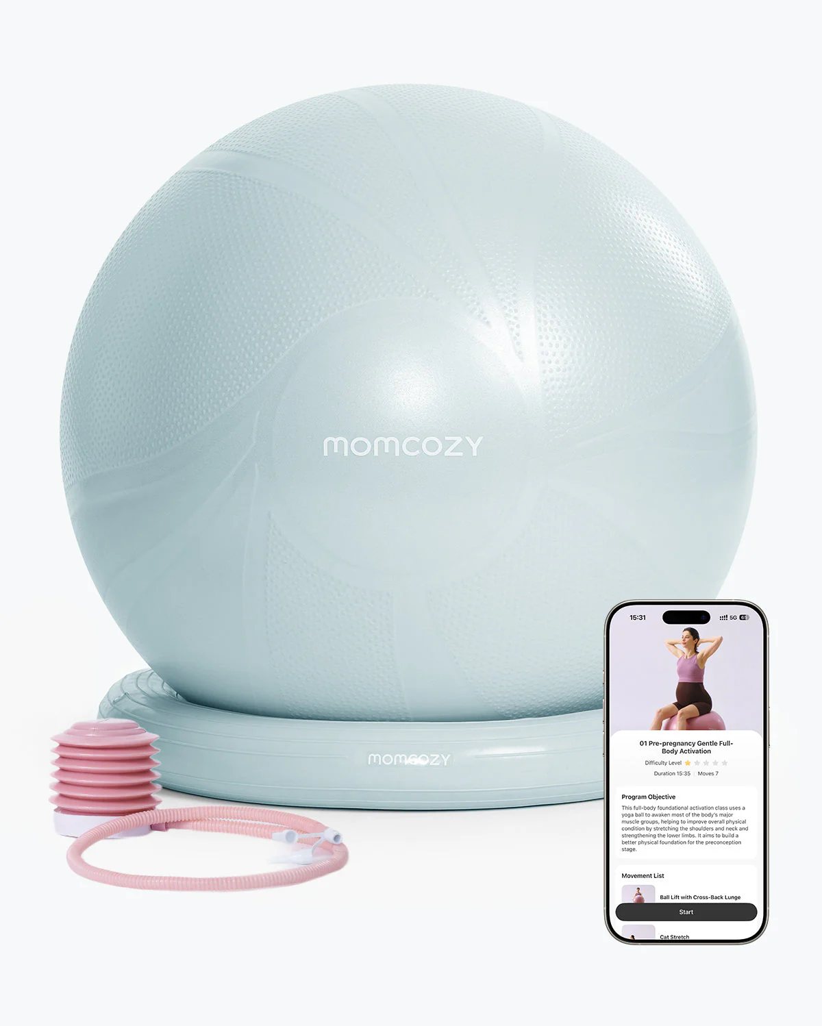 Momcozy BirthEase Pregnancy Ball Set - Image 7