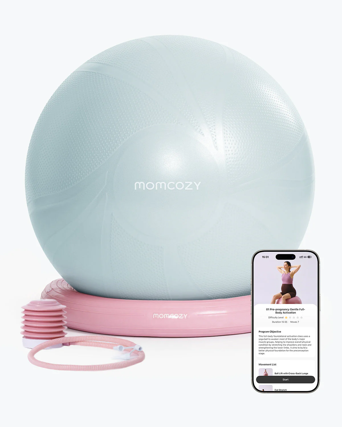 Momcozy BirthEase Pregnancy Ball Set - Image 9