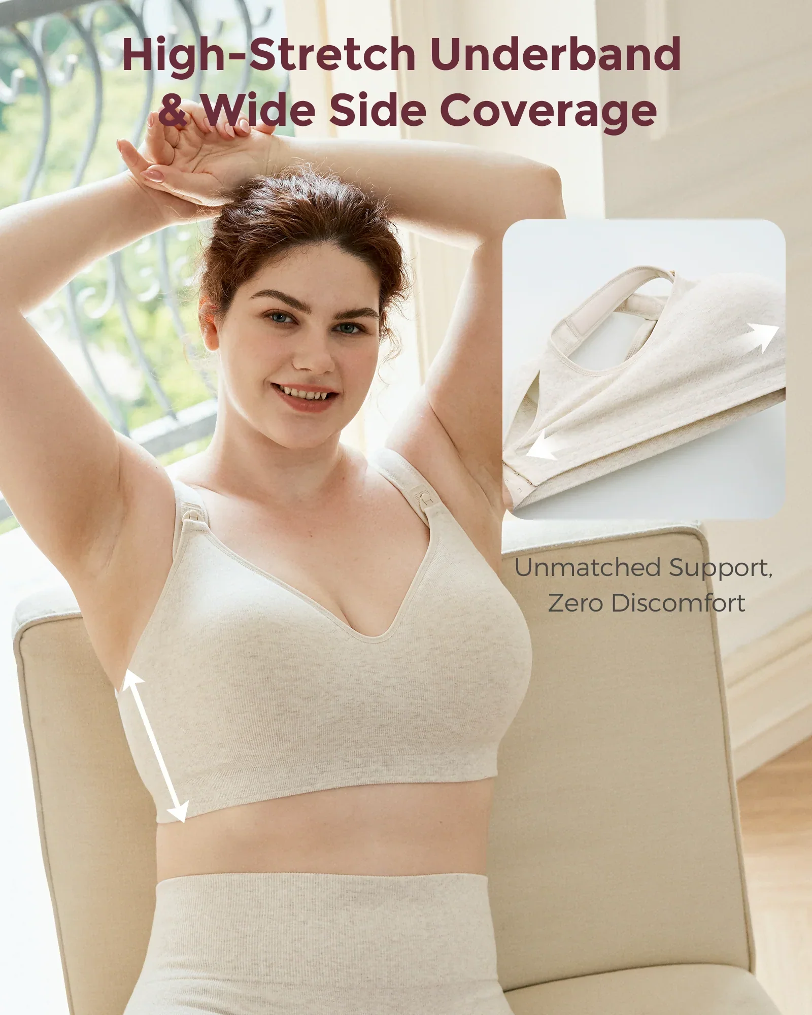Momcozy Busty Cotton Nursing Bras 2 Pack - Image 6