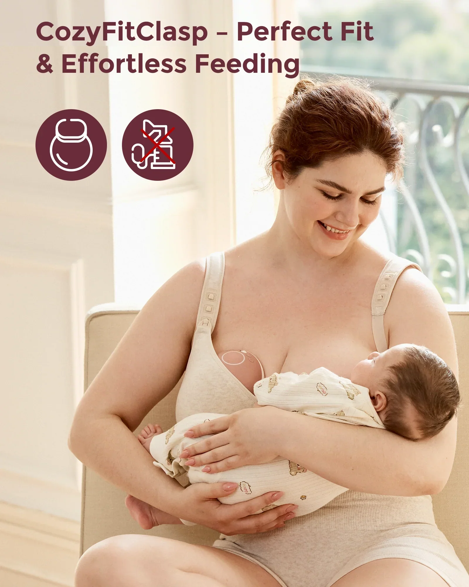 Momcozy Busty Cotton Nursing Bras 2 Pack - Image 7
