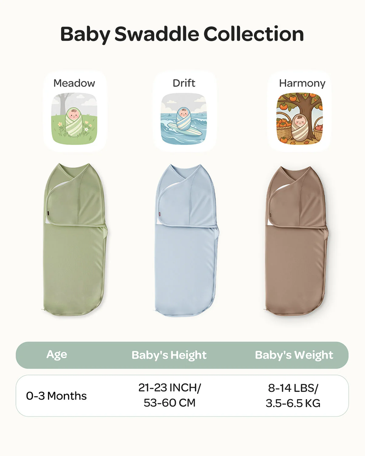 Momcozy Easy Swaddle Wrap For 0-3M - Image 63