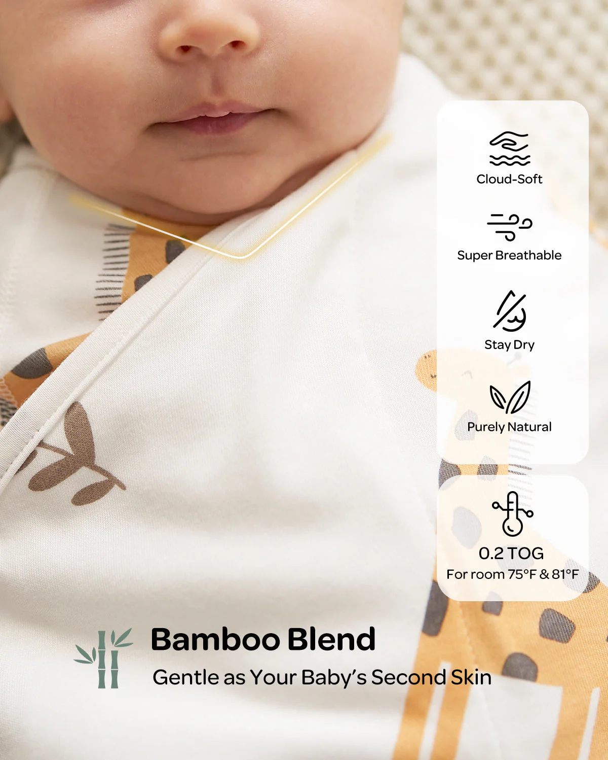 Momcozy Easy Swaddle Wrap For 0-3M - Image 76