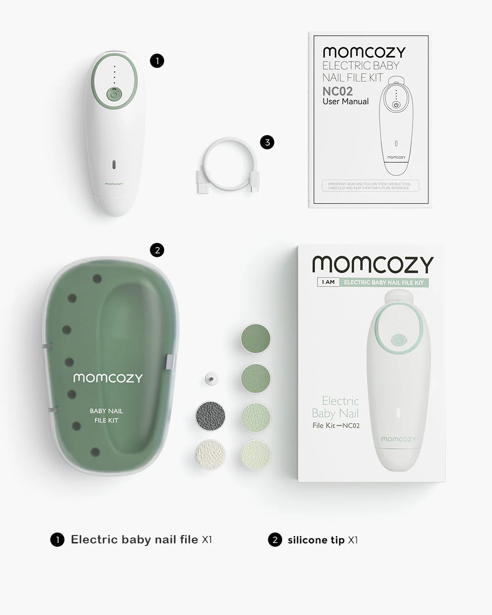 Momcozy Electric Baby Nail File - Low Noise - Image 6