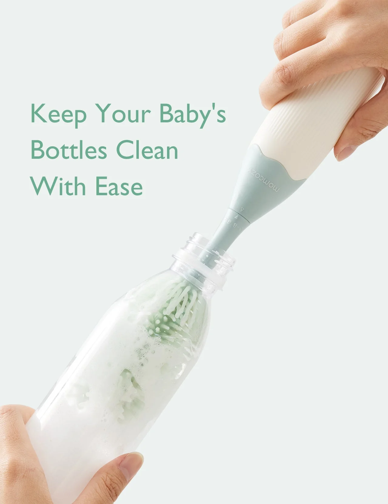 Momcozy Innovative Push-Press Design Bottle Brush Kit - Image 6