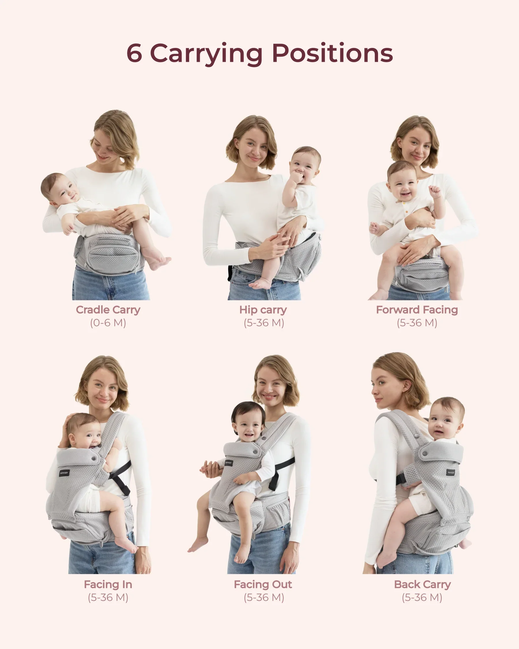 2-In-1 Hip Seat Baby Carrier - Image 24
