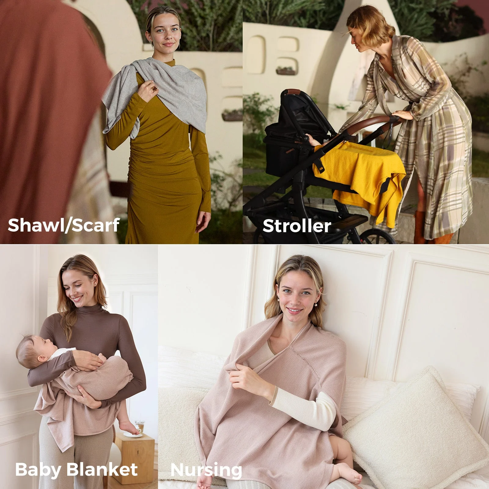 Momcozy Nursing Cover - Soft, Breathable, Multi-Use Privacy Poncho - Image 16