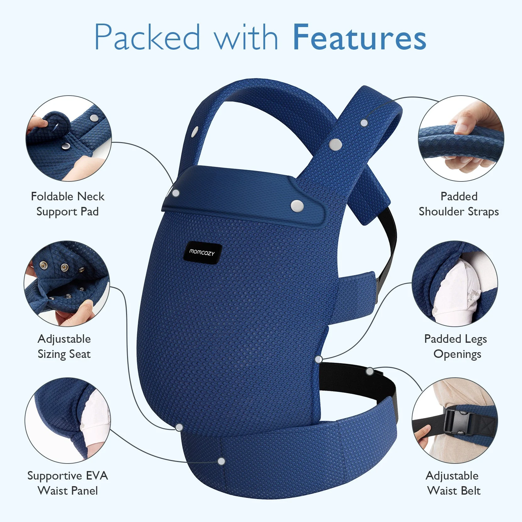 PureHug Baby Carrier - Ergonomic Cozy & Lightweight - Image 57