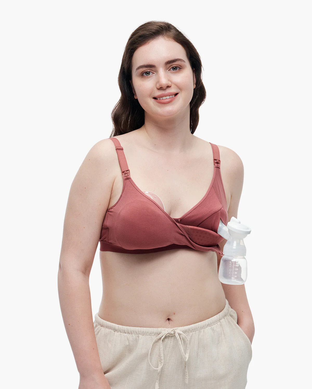Momcozy Tencel™ Fabric Seamless Breast Pump Bra - Image 2