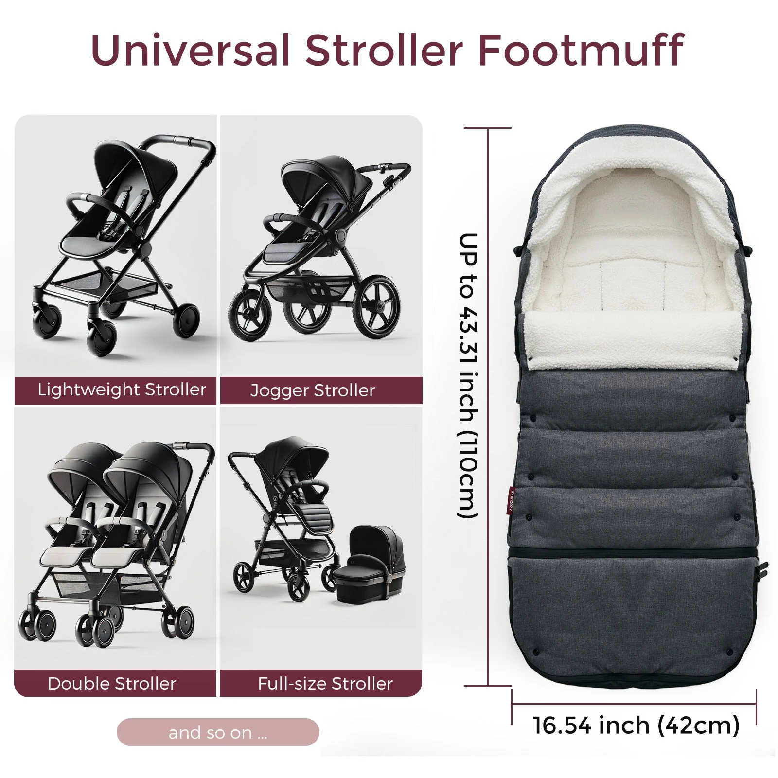 Momcozy Universal Stroller Footmuff - Image 5