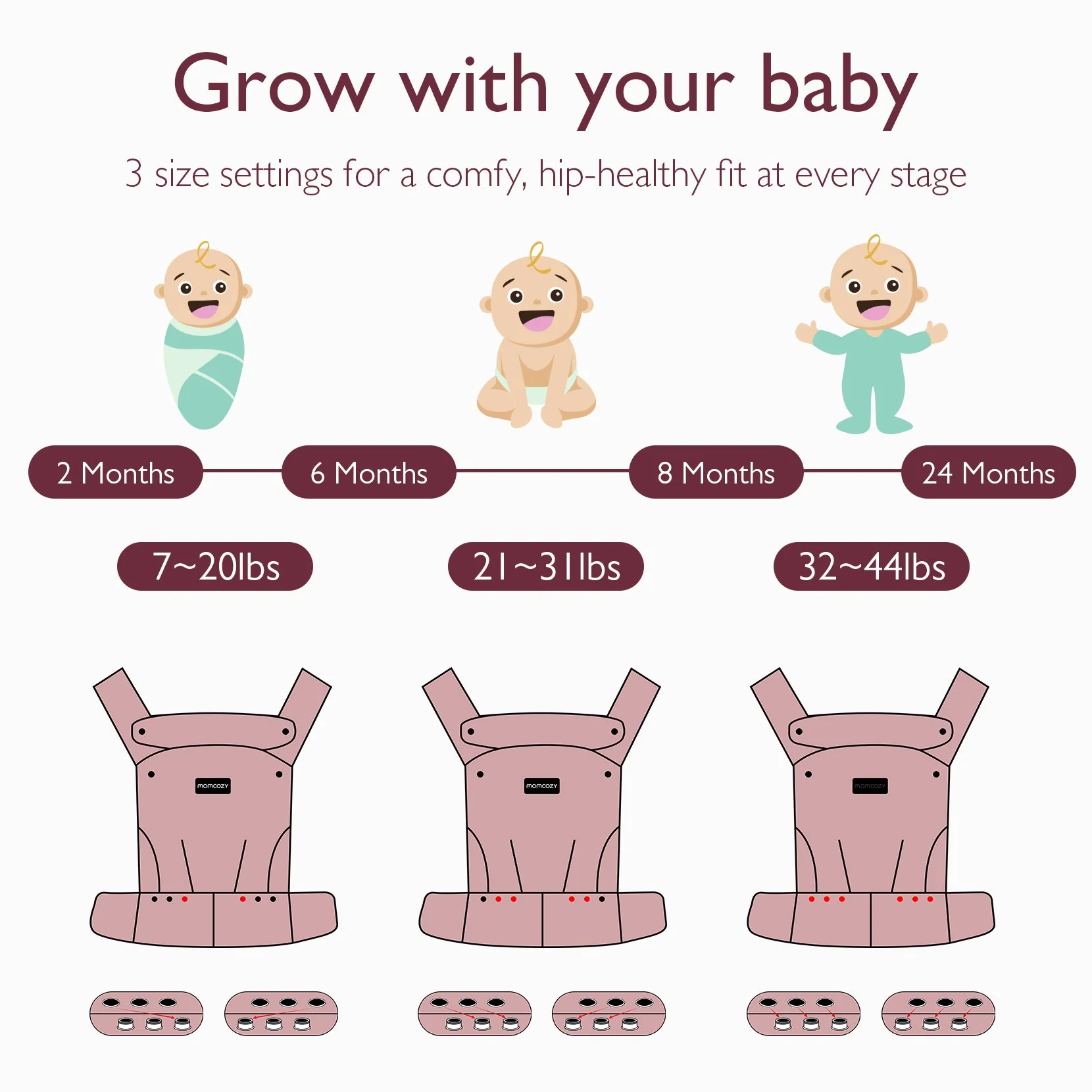 PureHug Baby Carrier - Ergonomic Cozy & Lightweight - Image 33