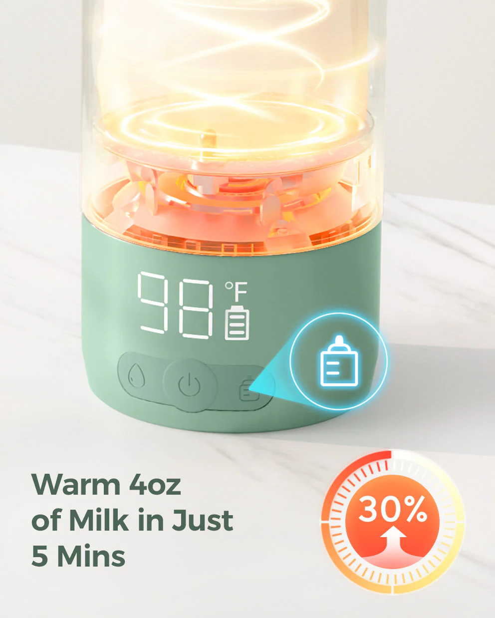 Superfast Portable Baby Bottle Warmer for Travel - Image 4