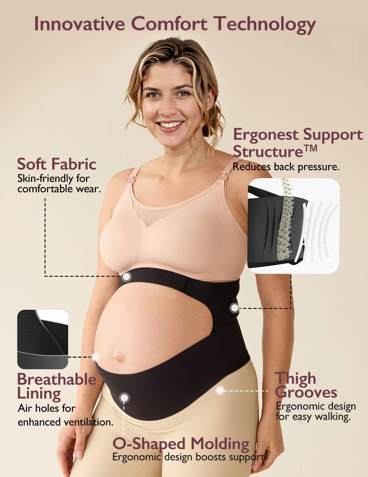 Postpartum Recovery Bundle: Ergonest Belly Band and Postpartum Petite Belly Band - Image 5